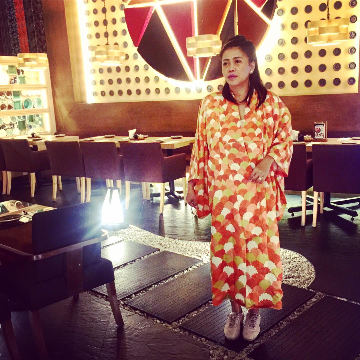 Customer wearing Sumo Vintage